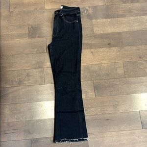 Pistola High Rise Dark Rinse Blue Flare Jeans